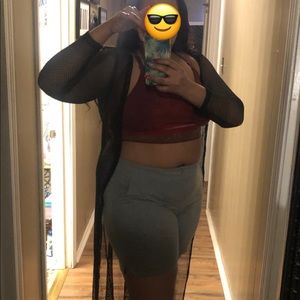 Fashion nova fishnet swim cover